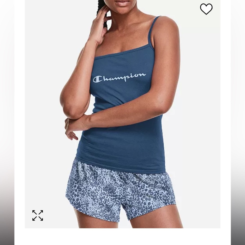 New Champion cami & shorts lounge pajama set size medium